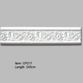 PU Carved Curved Moldings with Rosette Design